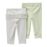 Pantalon Niñas 2 pack Gris S.Newborn