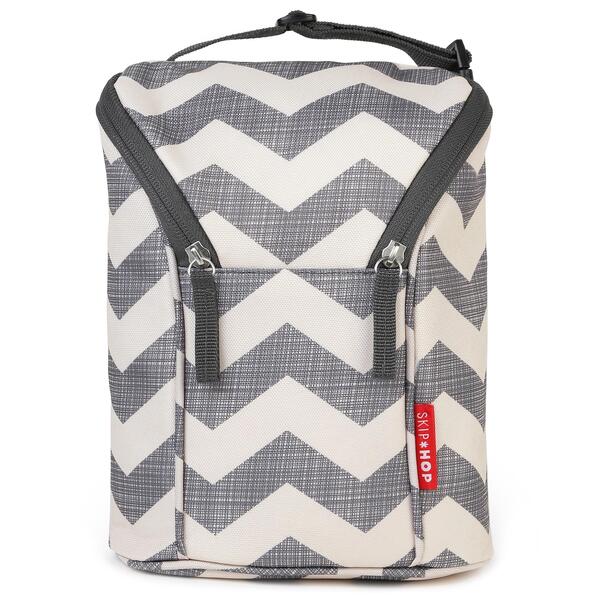 Bolsa Térmica para Biberones Chevron - Grab & Go Double Bott