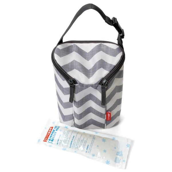 Bolsa Térmica para Biberones Chevron - Grab & Go Double Bott