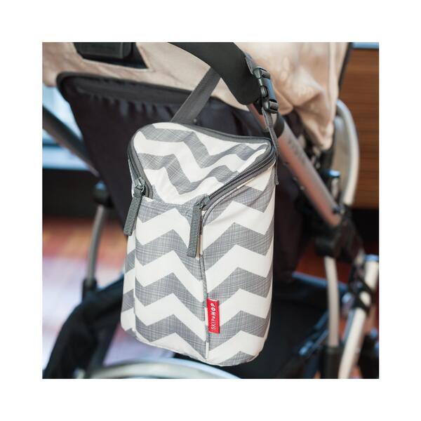 Bolsa Térmica para Biberones Chevron - Grab & Go Double Bott