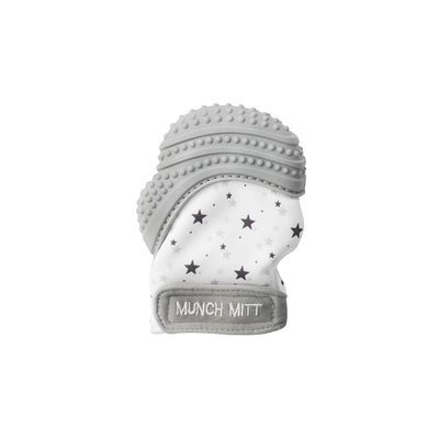 Manopla Dentición Del Bebe Gris