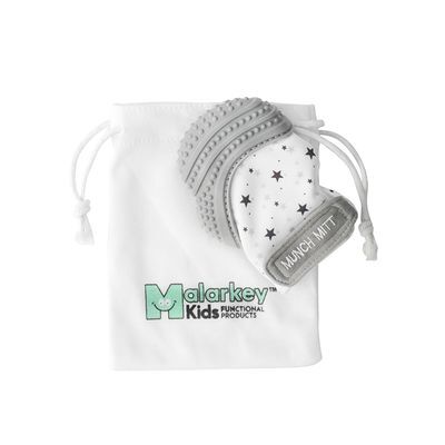 Manopla Dentición Del Bebe Gris
