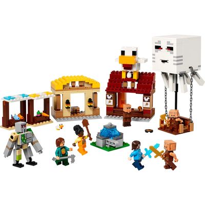LEGO Minecraft - The Ghast Balloon Village Attack