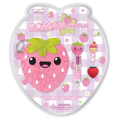 Set de Papelería Kawaii Mini Play - Fresa