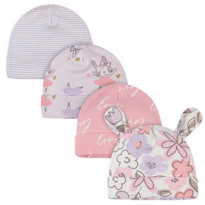 Gorro 4 piezas Niña S. 0-6m