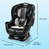 Silla de Carro Extende2Fit® Convertible Negro