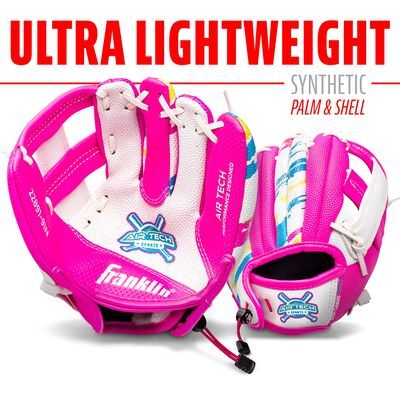 Guante Baseball 9pulg Wht/Pnk Airtech C/