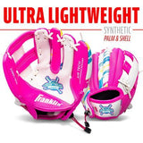 Guante Baseball 9pulg Wht/Pnk Airtech C/
