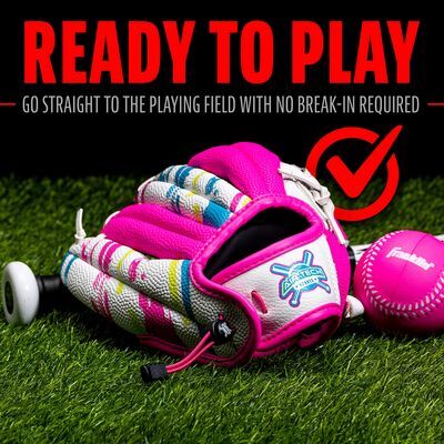 Guante Baseball 9pulg Wht/Pnk Airtech C/