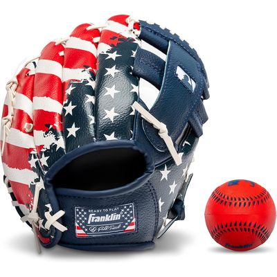 Guante Y Pelota 9.5pu Azul/Rojo/Blanc