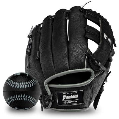 Guante Y Pelota 9.5pu Negro/Plata Pvc