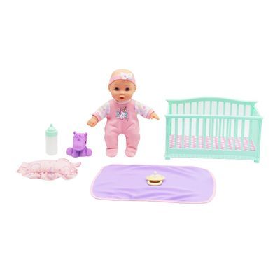 Set de Muñeca y Cuna 10 pulgadas