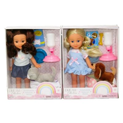 Muñeca con Mascotas 12 pulgadas Surtido