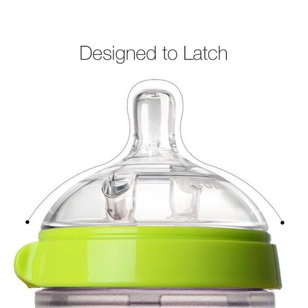 Comotomo Biberón Bebé Set 2,  8oz, Color Verde
