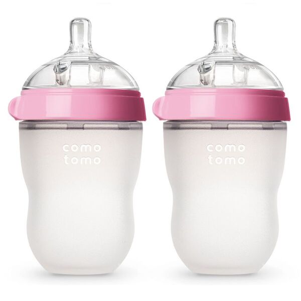 Comotomo Biberón Bebé S/2 8oz Rosado