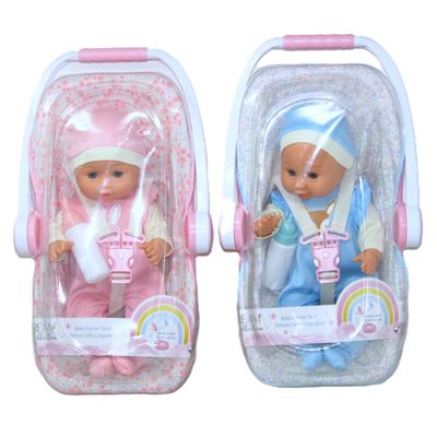 Muneca 16pulg C/Cargador Bebe Y Biberon