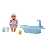 Muneca 12pulg con Banera