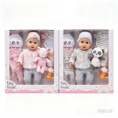 Muneca 14pulg. Set Cudidado Mascota