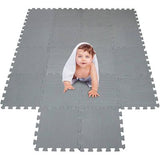 Alfombra de Foam 4 Pcs - Gris Oscuro