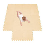 Alfombra de Foam 4 Pcs - Crema Oscuro