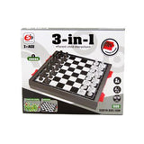 Juego de Mesa - 3 En 1 Chess-Esc-Damas