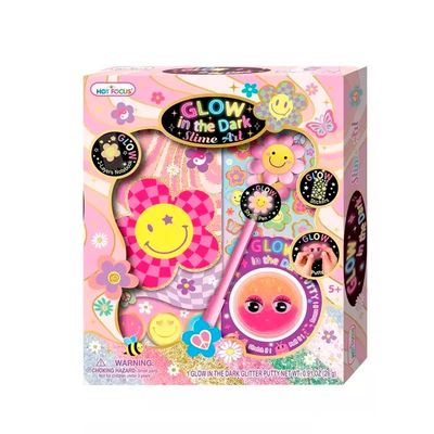 Kit Glow in the Dark Slime Art Flores