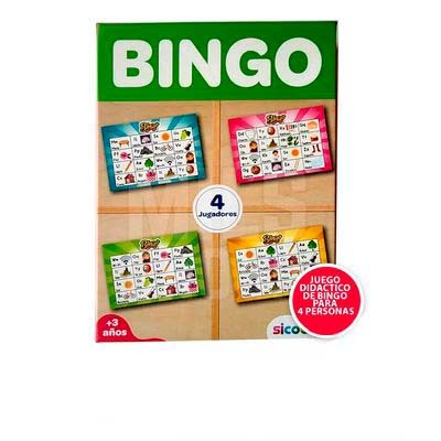 Juego Bingo Alfabeto con 4 Tableros