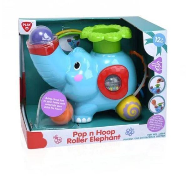 Elefante Pop N Hoop Rodante