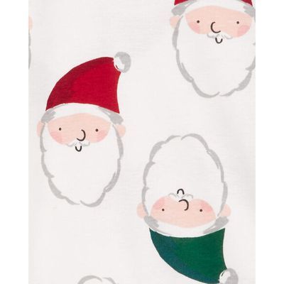 Set Pijama 2PC Santa Unisex Crema