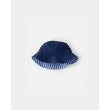 Gorro de Sol Azul Reversible 2-4T