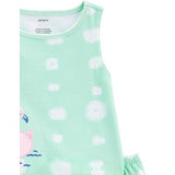 Pijama 3 piezas Flamingo Verde S.3t