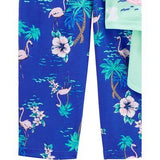 Pijama 3 piezas Flamingo Verde S.5t