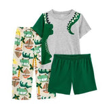 Pijama 3 piezas Cocodrilo Verde S.2t