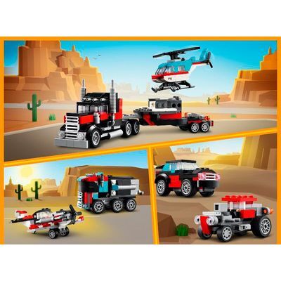 Lego Creator-Camion Plataforma C/Helicóptero