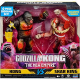 Godzilla x Kong vs Shar King 2 Pack Figura 6pulg