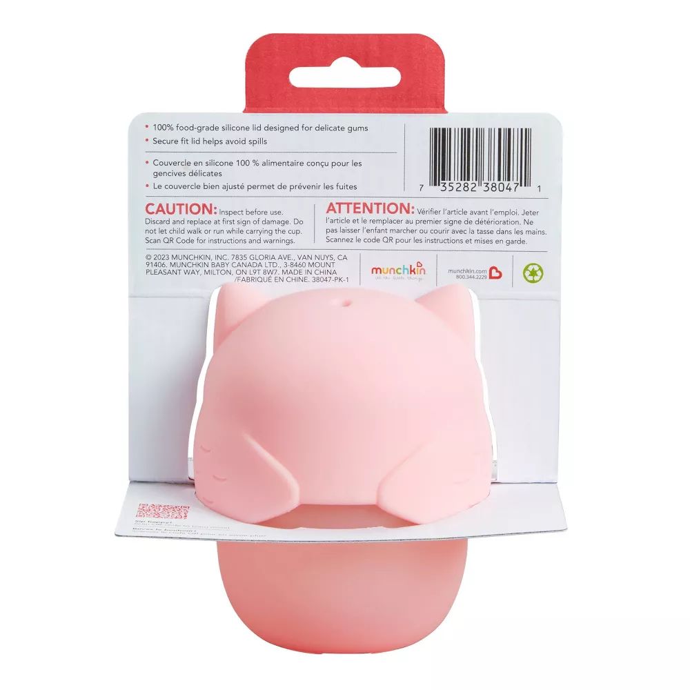 Vaso Sippy Buho 8oz Rosado