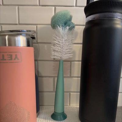 Set de Cepillo de Limpieza Gris y Verde