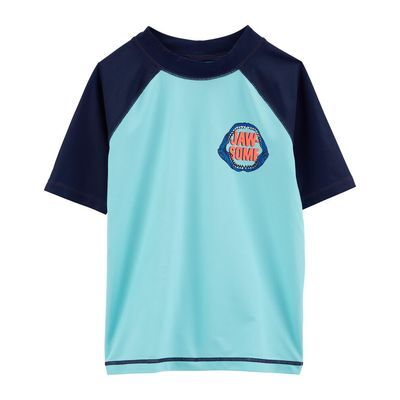 Camiseta de Playa Raglan Azul 6