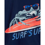 Camiseta de Playa Cangrejo Azul M Surf 6