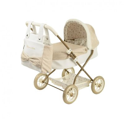 Reborns - Coche con Capota y Bolso Paris Beige