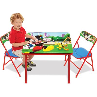 Set de Mesa y Silla Plegable de Actividades Mickey