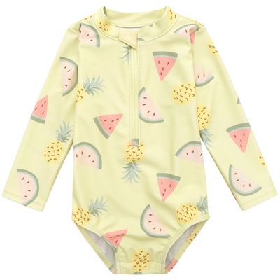 Traje de Baño Niña Amarillo Talla Única