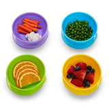 Set de 4 Bowl con Tapas y 2 Cucharas Punta Suave Munchkin