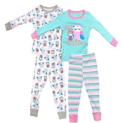 Set Pijamas 4 Pc Girl Toddler