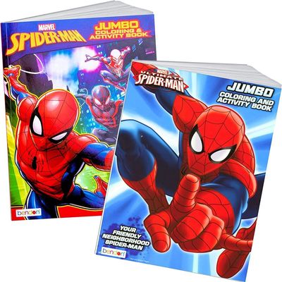 Libro de Colorear y Actividades 80pg Spiderman Surt.