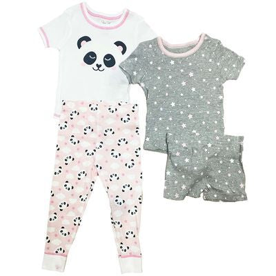 Set Pijama 4 Piezas Panda Girl Infant
