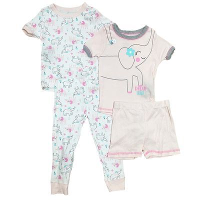 Set Pijama 4 Piezas Elephant Girl Infant