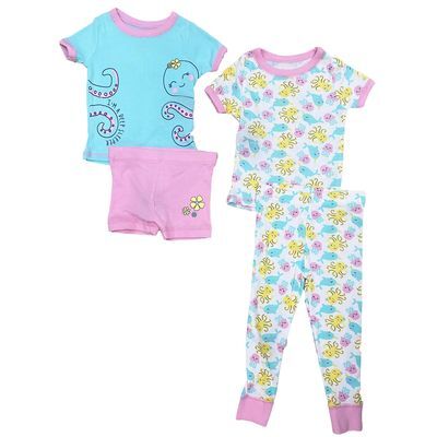 Set Pijama 4 Piezas Octopus Girl Infant