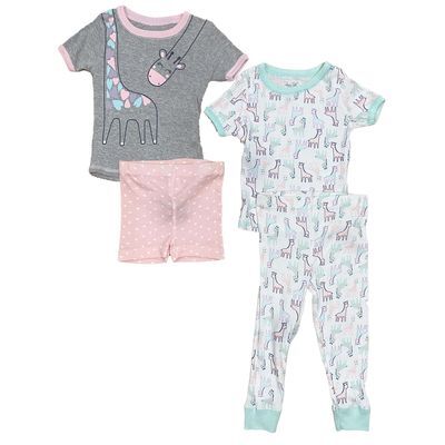 Set Pijama 4 Piezas Giraffe Girl Infant