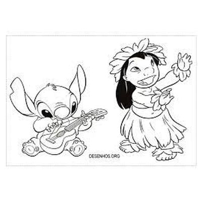 Libro de Colorear y Actividades 80pg Lilo & Stitch